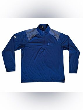 Men’s Adidas Navy Blue Quarter-Zip Performance Golf Pullover size XL